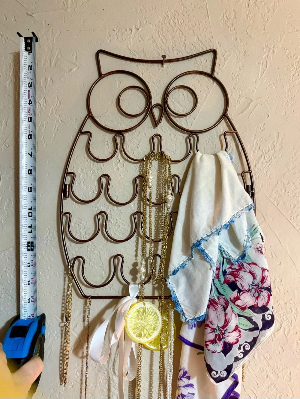 Metal Owl K-Cup stand/ scarf, necklace, whatever organizer